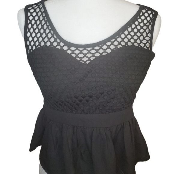 Honey Punch Tops - Honey  Punch Sleeveless Black Blouse